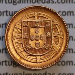 1 centavo 1921 Bronze da República Portuguesa, (Soberba), World Coins Portugal KM 565, Alberto Gomes R.01.05. b