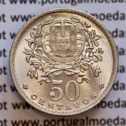 Portugal, Nickel brass coin of 50 Centavos 1944 of Portuguese Republic, (UNC), World Coins Portugal KM577