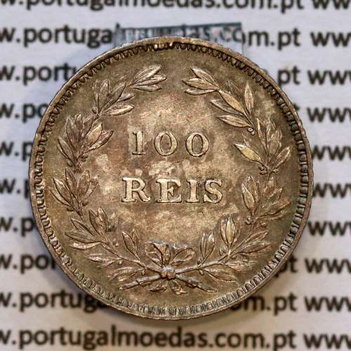 100 réis 1853 prata D. Maria II, Tostão prata 1853, (Bela), World Coins Portugal KM 488