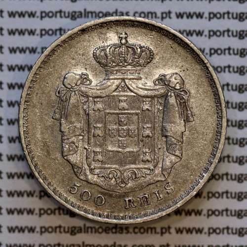 500 réis 1846 prata D. Maria II, 5 Tostões prata 1846, (MBC), World Coins Portugal KM 471
