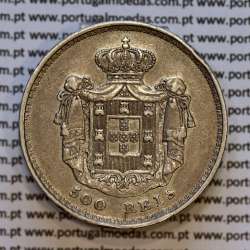 500 réis 1846 prata D. Maria II, 5 Tostões prata 1846, (MBC), World Coins Portugal KM 471
