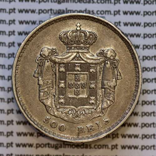 Portugal, silver coin of 500 réis 1846 of D. Maria II, Silver 5 Tostões of 1846, (VF), World Coins Portugal KM 471