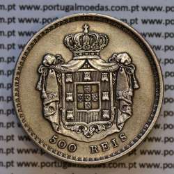 500 réis 1847 prata D. Maria II, 5 Tostões prata 1847, (MBC), World Coins Portugal KM 471a