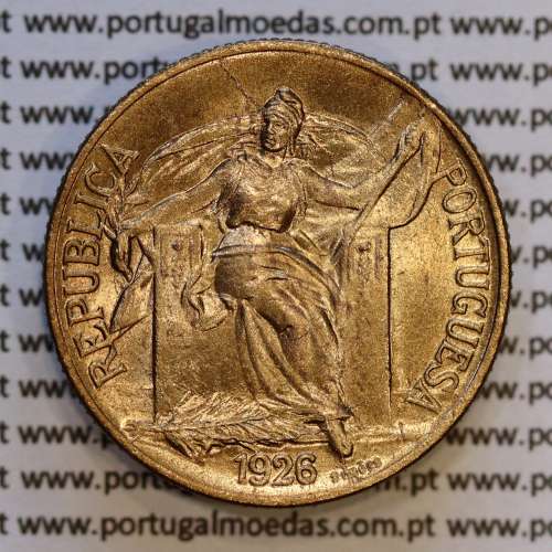 1 Escudo 1926 Bronze-Alumínio, Republica Portuguesa.