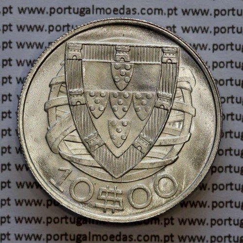 10 escudos 1933 prata, 10$00 1933 prata da Republica Portuguesa, (Soberba),  World Coins Portugal KM 582