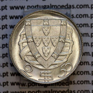Portugal, Silver coin of 2-1/2 Escudos 1937, 2$50 Escudos 1937 silver Portuguese Republic, (UNC), World Coins Portugal KM 58