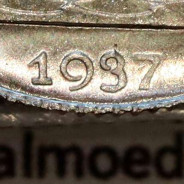 Portugal, Silver coin of 2-1/2 Escudos 1937, 2$50 Escudos 1937 silver Portuguese Republic, (UNC), World Coins Portugal KM 58
