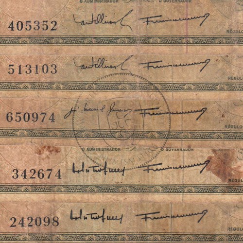 Timor, lote de 5 notas 20 Escudos 1967 Régulo D. Aleixo, 20 Escudos 24/10/1967, (MC), World Paper Money Timor Pick 26