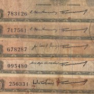 Timor, lote de 5 notas 20 Escudos 1967 Régulo D. Aleixo, 20 Escudos 24/10/1967, (MC), World Paper Money Timor Pick 26