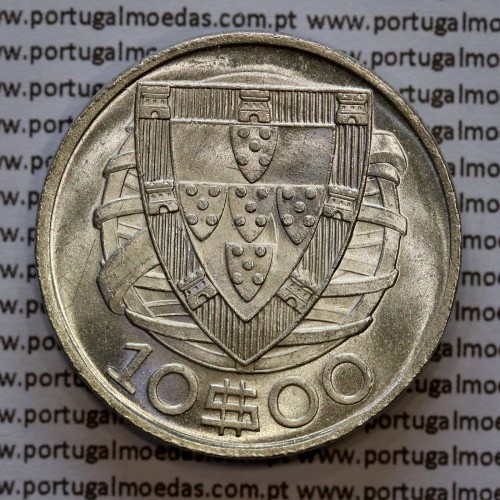 10 Escudos 1942 da Republica Portuguesa, em prata