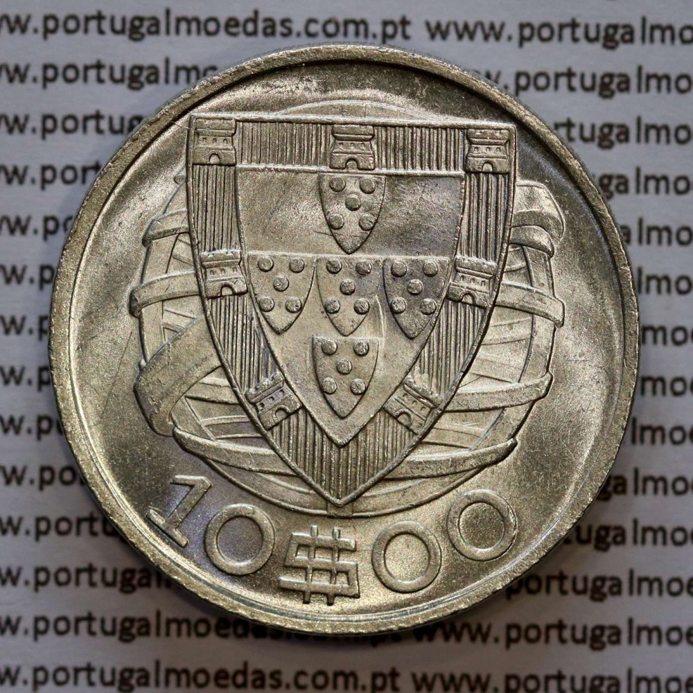 10 Escudos 1942 da Republica Portuguesa, em prata