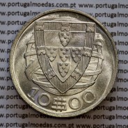 10 Escudos 1942 da Republica Portuguesa, em prata