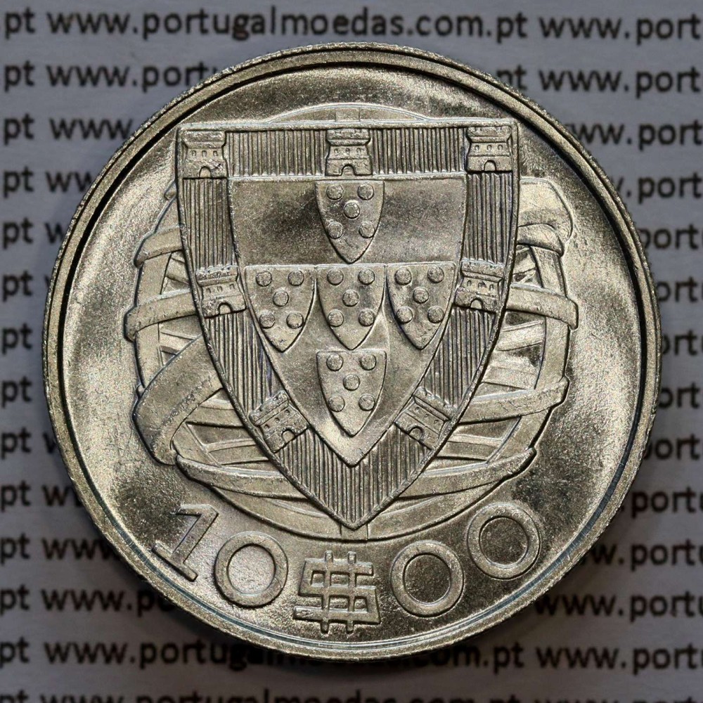 Portugal, silver coin of 10 Escudos 1948, 10$00 1948 silver coin of the Portuguese Republic, (UNC), World Coins Portugal KM 582