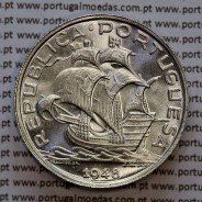 10 Escudos 1948 prata da Republica Portuguesa,