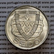 5 escudos 1946 prata, 5$00 1946 prata da República Portuguesa, (Soberba), World Coins Portugal KM 581