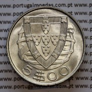 Portugal, silver coin of 5 Escudos 1946, 5$00 1946 silver coin of the Portuguese Republic, (UNC), World Coins Portugal KM 581