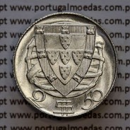 2$50 1945 ou 2.50 1945 prata, 2 escudos e 50 centavos 1945 em prata da Republica Portuguesa, (Soberba), W. Coins Portugal KM580