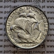 Portugal, silver coin 2$50 Escudos 1946, 2-1/2 or 2.5 Escudos 1946 Portuguese Republic, (UNC), World Coins Portugal KM 580