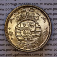 Angola, 5 Escudos 1974 Copper-nickel, (UNC), 5$00 1974 copper-nickel, World Coins Angola KM 81