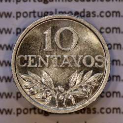10 centavos 1969 Alumínio Republica Portuguesa, tostão alumínio 1969, (Bela/Soberba), World Coins Portugal KM 594