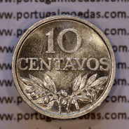 Portugal, Very Rare aluminium coin of 10 centavos 1969 Portuguese Republic, (UNC), World Coins Portugal KM 594