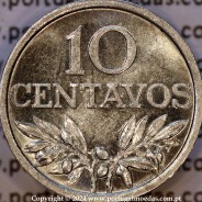 Portugal, Very Rare aluminium coin of 10 centavos 1969 Portuguese Republic, (UNC), World Coins Portugal KM 594