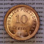 10 centavos 1938 Bronze, $10 centavos 1938 bronze Republica Portuguesa, (Soberba), World Coins Portugal KM 573