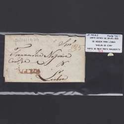 Carta Pré-Filatélica circulada de Águeda para Lisboa datada de 20-04-1829