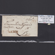 Carta Pré-Filatélica circulada de Águeda para Lisboa datada de 20-04-1829
