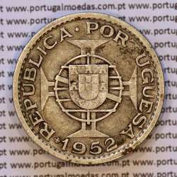 Guiné 20$00 1952 prata, 20 escudos 1952 prata Ex-colónia Portuguesa da Guiné , (MBC), World Coins Portuguese Guinea KM 11