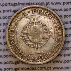 Guiné 10$00 1952 prata, 10 escudos 1952 prata Ex-colónia Portuguesa da Guiné , (MBC), World Coins Portuguese Guinea KM 10