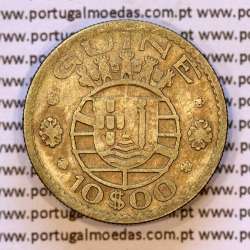 Guiné 10$00 1952 prata, 10 escudos 1952 prata Ex-colónia Portuguesa da Guiné , (BC/MBC), World Coins Portuguese Guinea KM 10