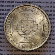 Angola, silver coin of 20 Escudos 1955, 20$00 silver 1955 of former portuguese colony of Angola, (UNC), World Coins Angola KM 74