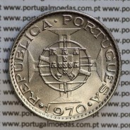 Angola 10$00 1970 cuproníquel, (10 escudos Cupro-Níquel 1970), (Soberba) 10 Escudos copper-nickel 1970 World Coins Angola KM 79
