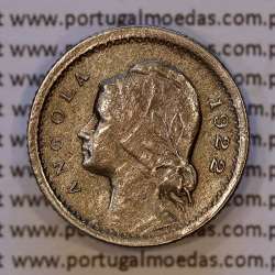 Angola 10 Centavos 1922 Cupro-Níquel, ("$10" Dez centavos 1922 Ex-Colónia Portuguesa de Angola, (BC+), World Coins Angola KM 63