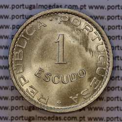 Mozambique, Nickel brass coin of 1 Escudo 1951 Former Portuguese colony of Mozambique, (UNC), World Coins Mozambique KM 77
