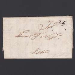 Carta Pré-Filatélica circulada de CEA (Seia) para Lisboa datada de 11-05-1835