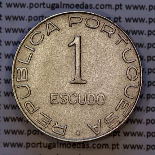 Mozambique, copper-nickel coin of 1 Escudo 1936 Former Portuguese colony of Mozambique, (XF+/UNC), World Coins Mozambique KM 66