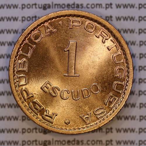 Angola 1 Escudo 1956 Bronze, 1$00 Escudo 1956 Ex-Colónia Portuguesa de Angola, (Soberba), World Coins Angola KM 76