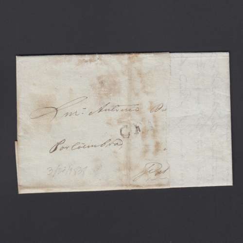 Carta Pré-Filatélica circulada de CEA (Seia) para Lisboa datada de 03-07-1838