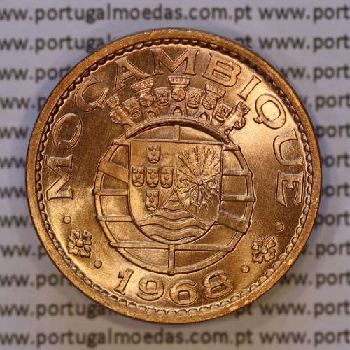 1 escudo 1968 bronze Moçambiqe Ex-Colónia Portuguesa