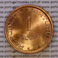 Mozambique, bronze coin of 1 Escudo 1968 of Former Portuguese Colony of Mozambique, (UNC), World Coins Mozambique KM 82 Mozambique, bronze coin of 1 Escudo 1968 of Former Portuguese Colony of Mozambique, (UNC), World Coins Mozambique KM 82