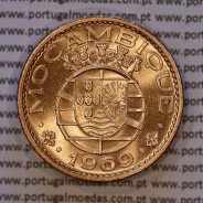 1 escudo 1969 bronze de Moçambique,