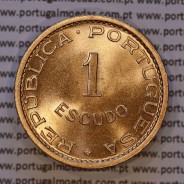 Mozambique, bronze coin of 1 Escudo 1969 of Former Portuguese Colony of Mozambique, (UNC), World Coins Mozambique KM 82