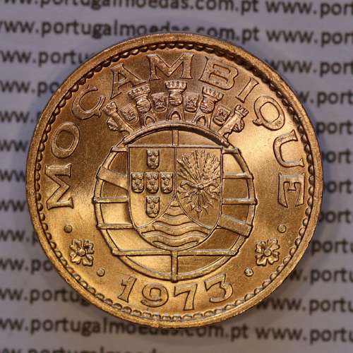 1 escudo 1973 bronze de Moçambique,