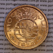 Mozambique, bronze coin of 1 Escudo 1973 of Former Portuguese Colony of Mozambique, (UNC), World Coins Mozambique KM 82