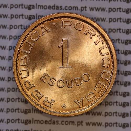 1 escudo 1973 bronze de Moçambique,