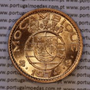 1 escudo 1974 bronze de Moçambique