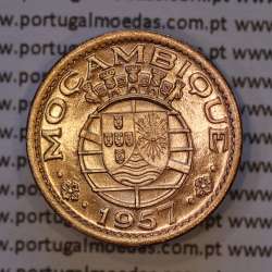 Moçambique, 50 centavos 1957 Bronze,  Ex-Colónia Portuguesa de Moçambique, (Soberba), World Coins Mozambique KM 81