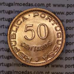 Moçambique, 50 centavos 1957 Bronze,  Ex-Colónia Portuguesa de Moçambique, (Soberba), World Coins Mozambique KM 81